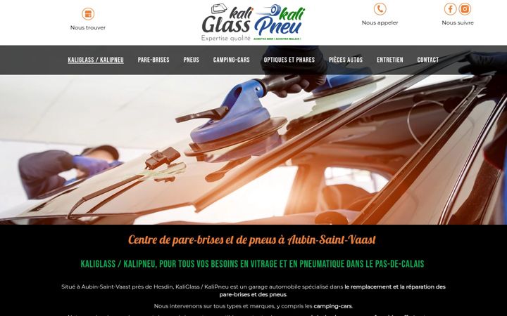 Screenshot of kaliglass-aubin-saint-vaast.fr