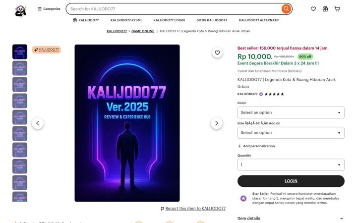 Screenshot of kalijodo77.net