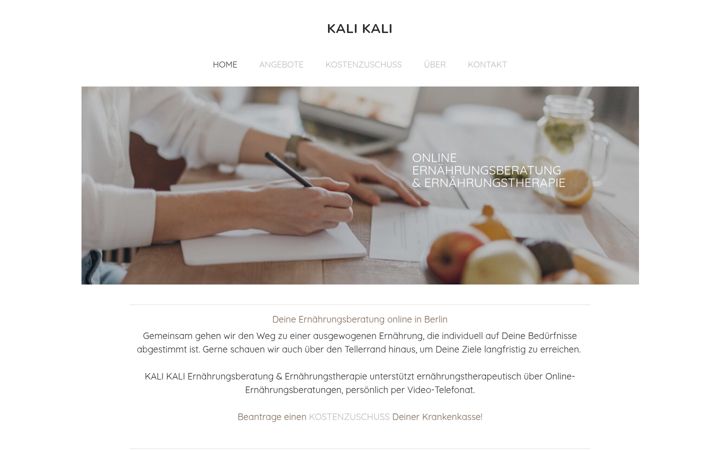 Screenshot of kalikali.de