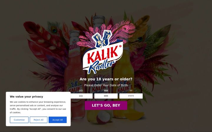 Screenshot of kalikradler.com