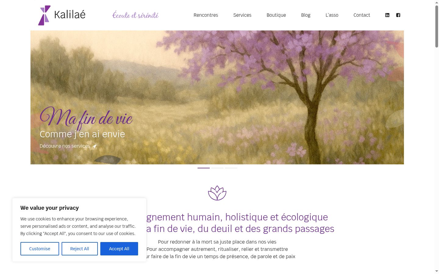 Screenshot van de toestemmingsbanner zoals getoond vóór enige interactie