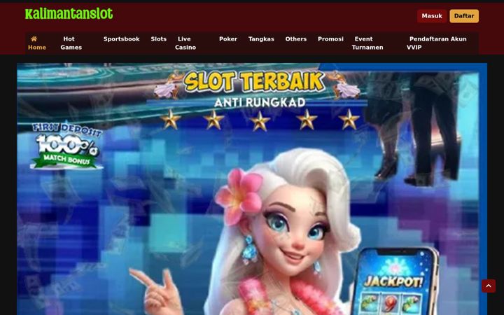 Posnetek zaslona kalimantanslot.net
