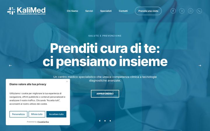 Screenshot of kalimed.it