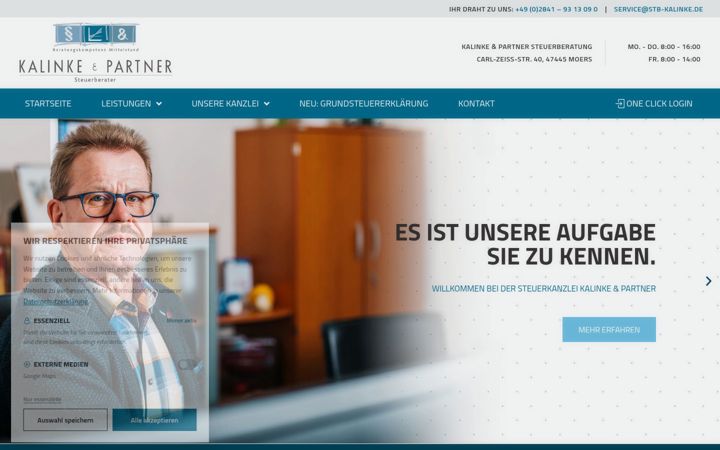 Screenshot of kalinke-partner.de