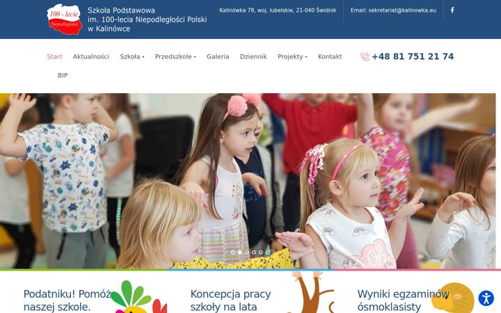 Screenshot of kalinowka.eu