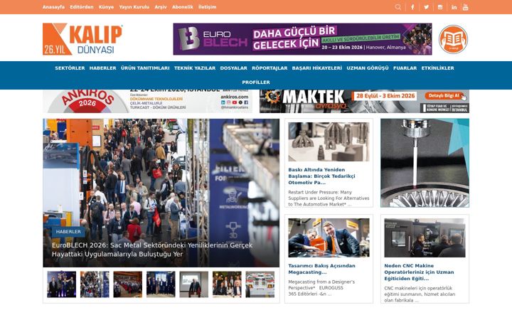 Screenshot of kalipdunyasi.com.tr