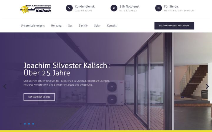 Screenshot of kalisch-heizung.de