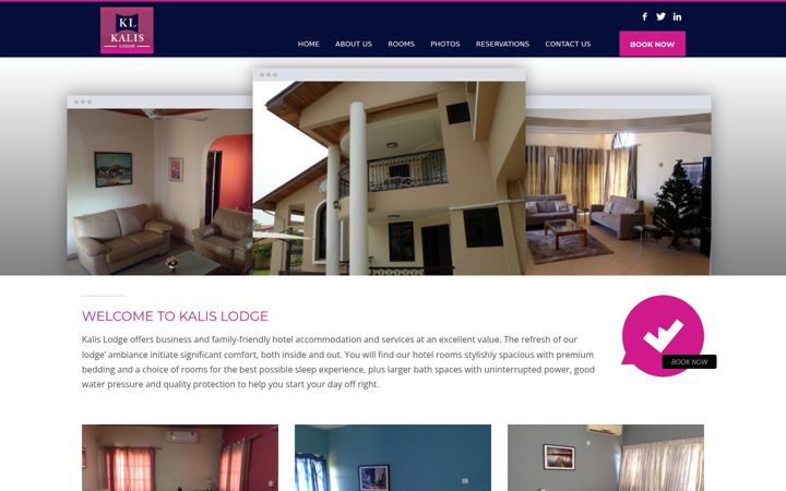 Screenshot of kalislodge.com