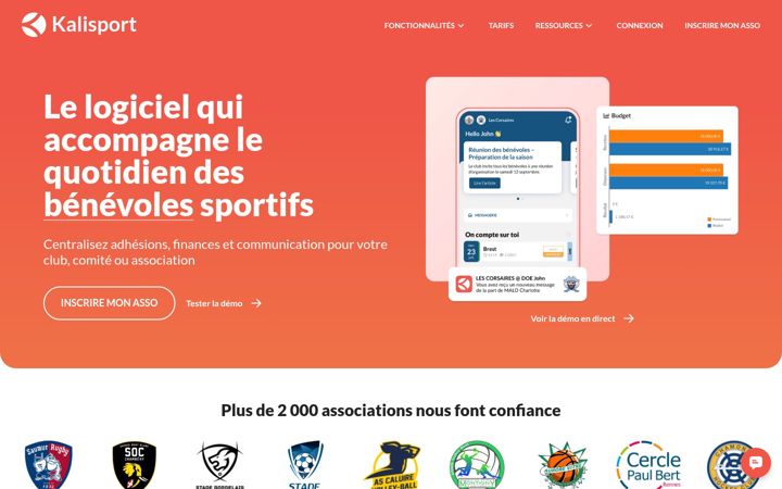 Screenshot ta' kalisport.com