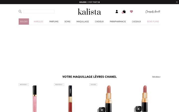 Screenshot of kalista-parfums.com