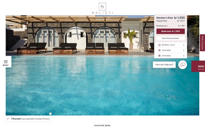 Screenshot of kalistihotel.com