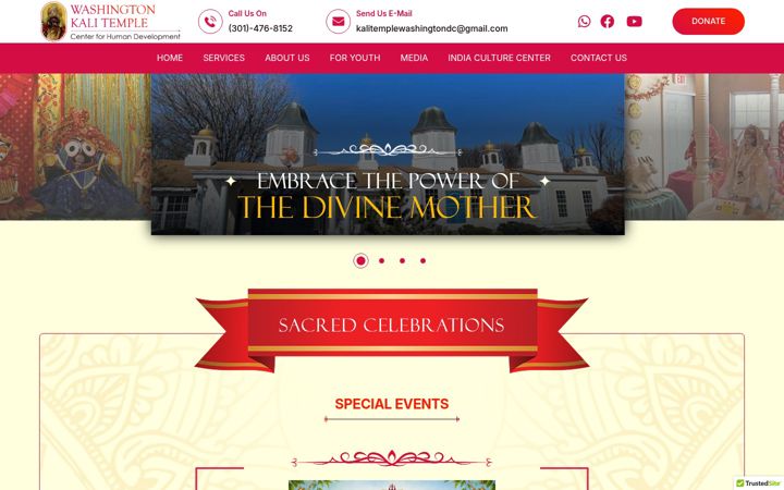 Screenshot of kalitemplewashington.org