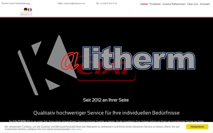 Screenshot of kalitherm.ch
