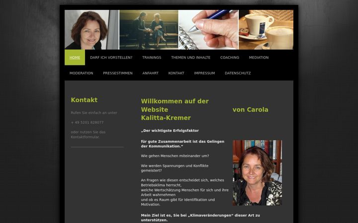 Screenshot of kalitta-kremer.de