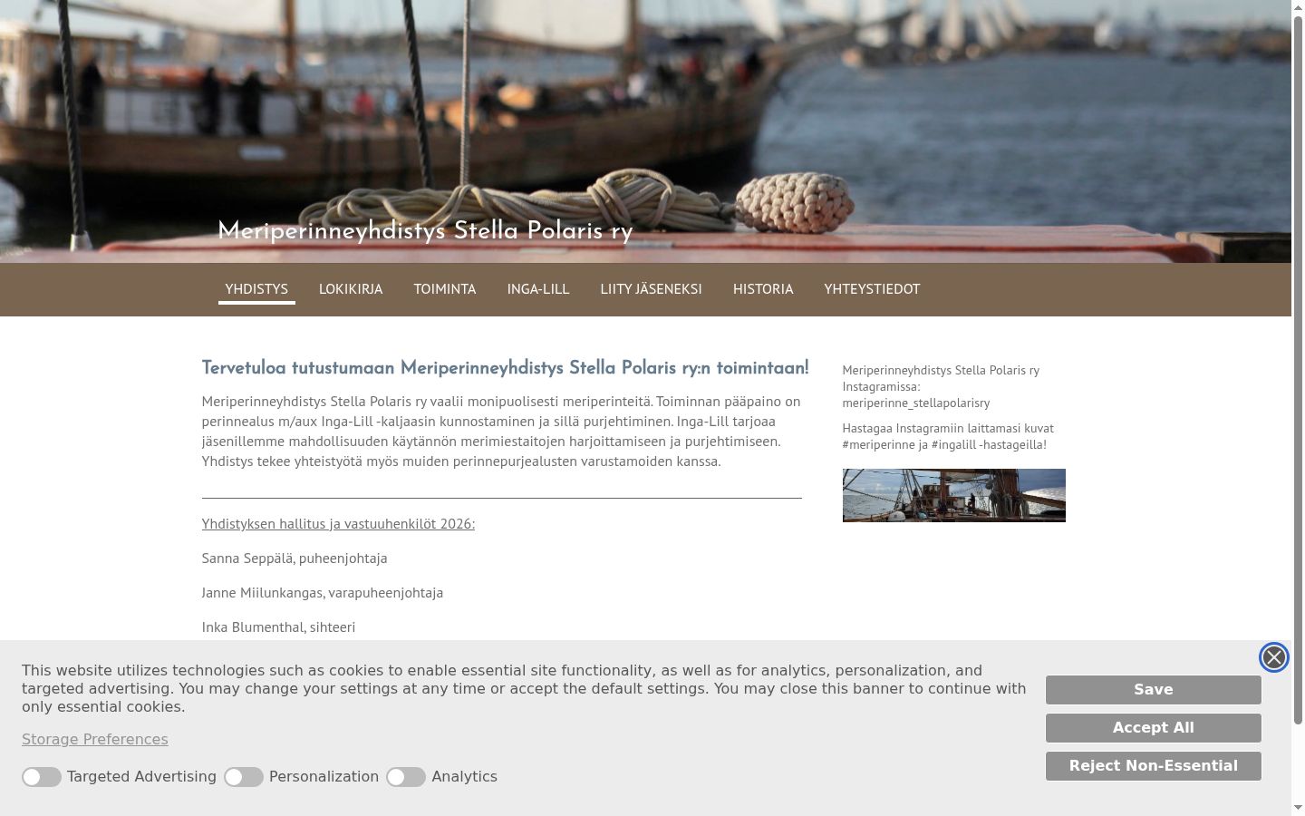 Snimka zaslona bannera za privolu prikazanog prije bilo kakve interakcije