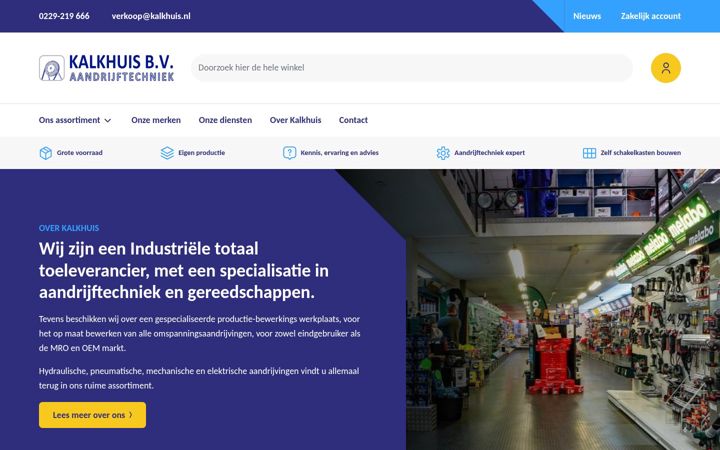 Screenshot of kalkhuis.nl