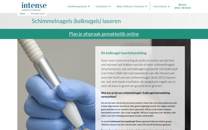 Screenshot of kalknagel-laseren.nl