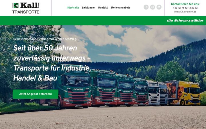 Screenshot of kall-transporte.de