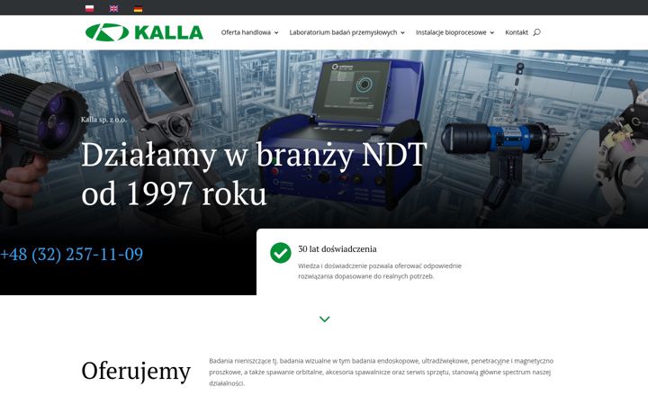 Posnetek zaslona kalla.pl