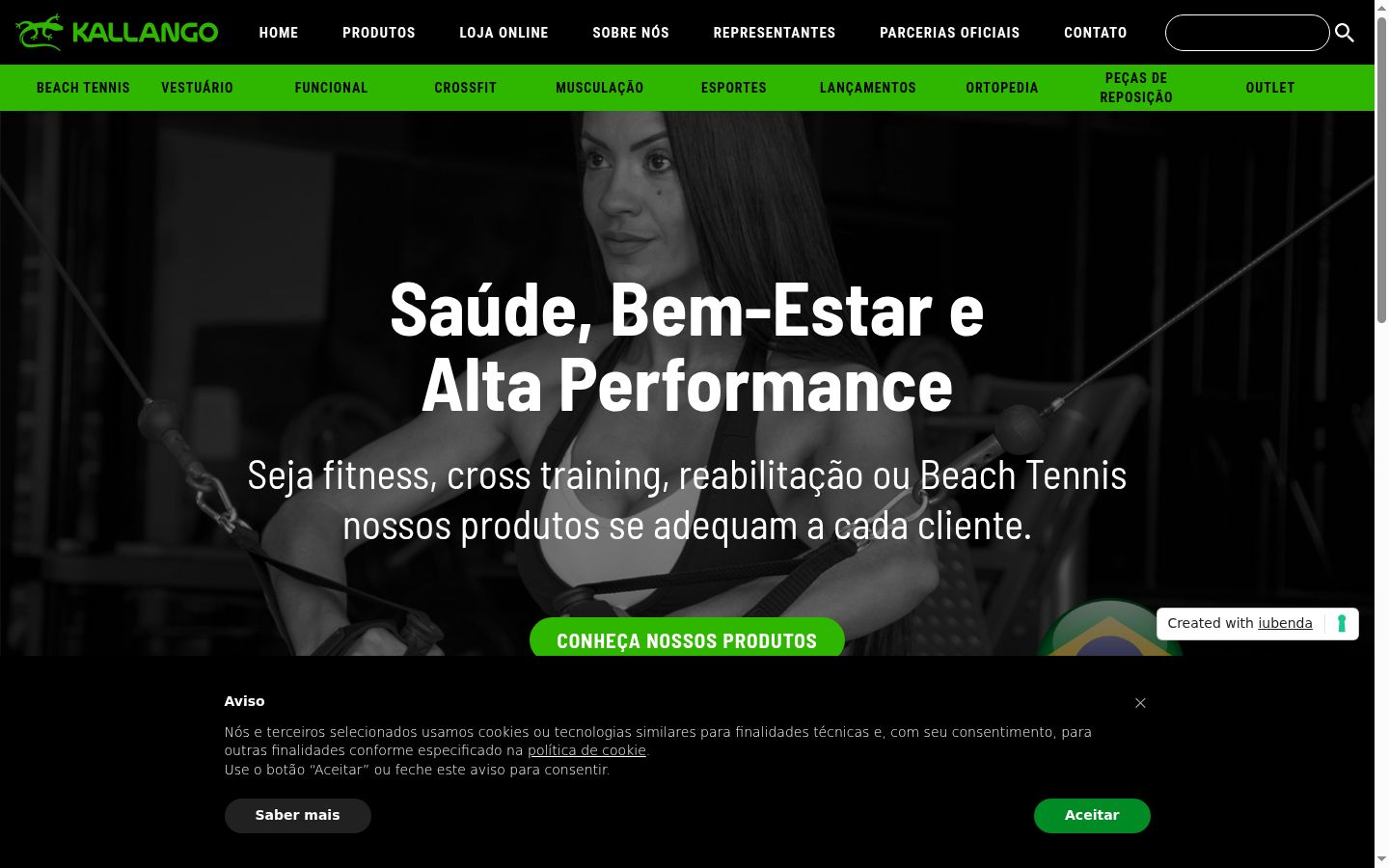 Captura de pantalla del banner de consentimiento mostrado antes de cualquier interacción