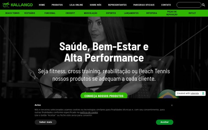 Screenshot of kallango.com.br
