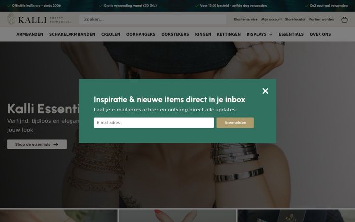 Screenshot of kallijewelry.nl