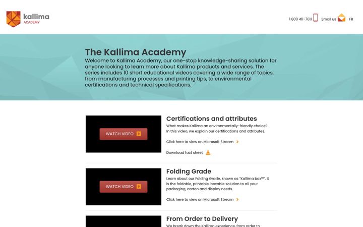 Capture d'écran de kallimaacademy.com