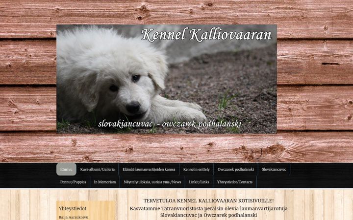 Screenshot of kalliovaaran.net