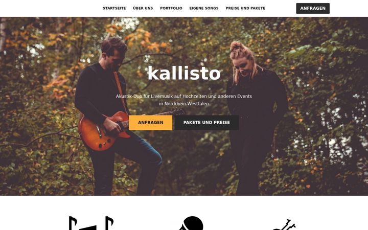 Screenshot of kallistomusik.de