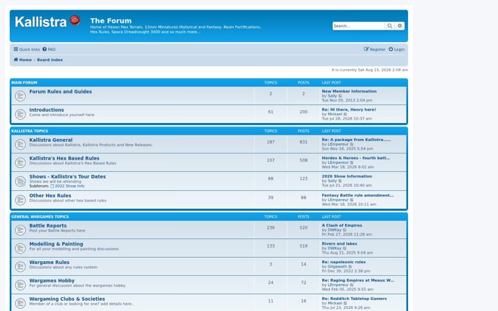 Screenshot of kallistraforum.co.uk