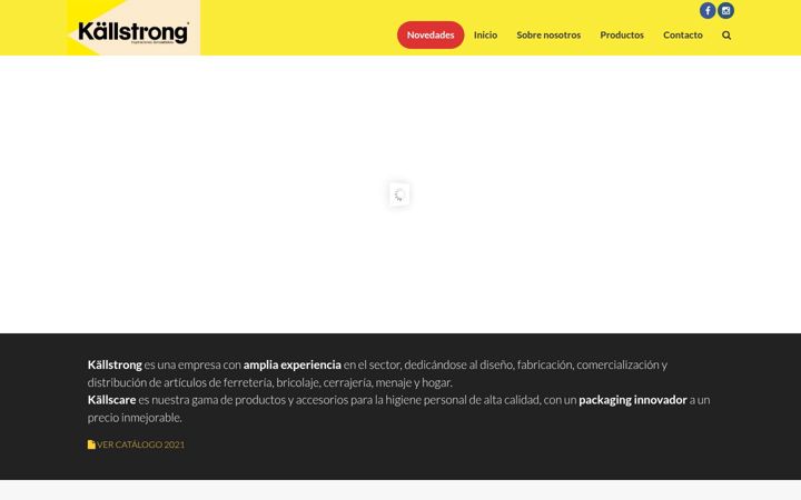 Screenshot of kallstrong.com