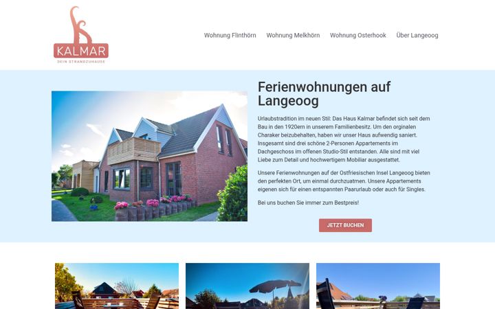 Screenshot of kalmar-langeoog.de