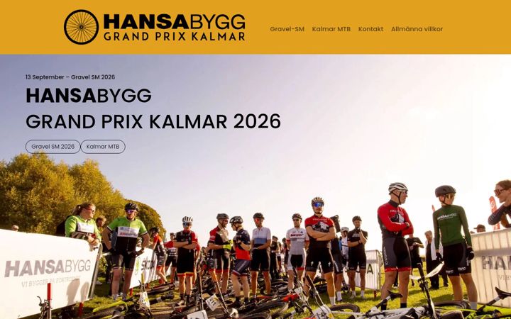 Screenshot of kalmargrandprix.se