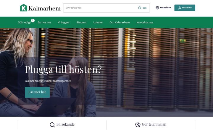 Captura de pantalla de kalmarhem.se
