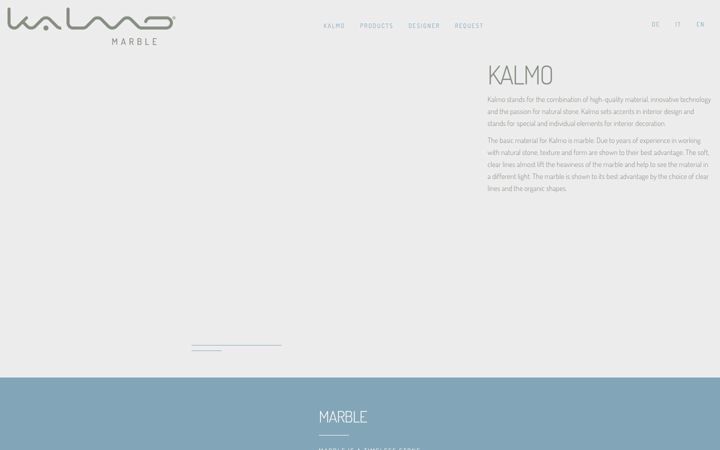 Screenshot of kalmo-marble.com