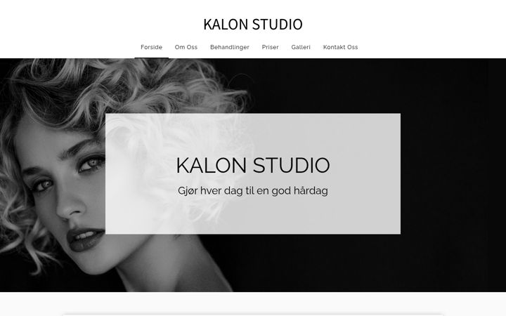 Snímek obrazovky kalonstudio.no