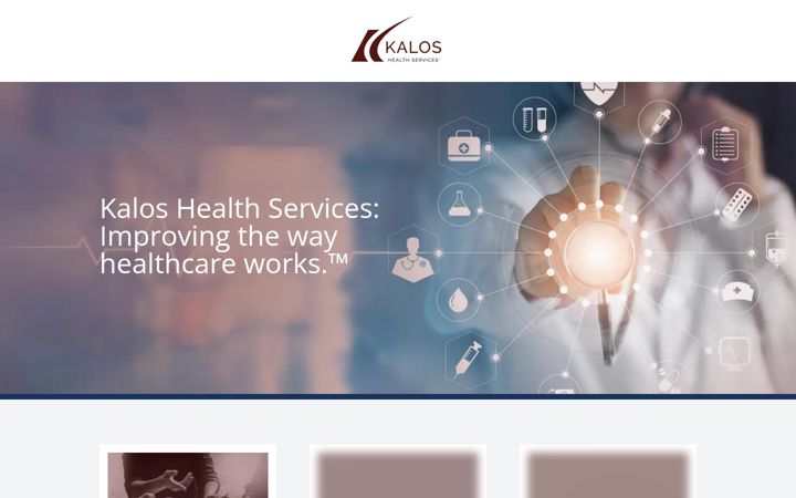 Screenshot of kaloshealthservices.com