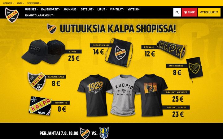 Screenshot van kalpa.fi