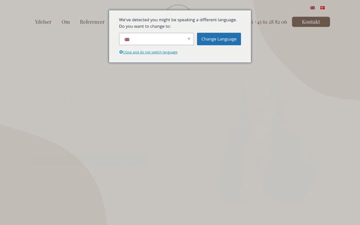 Screenshot von kalsbeek.dk