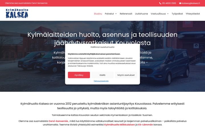 Screenshot of kalsea.fi