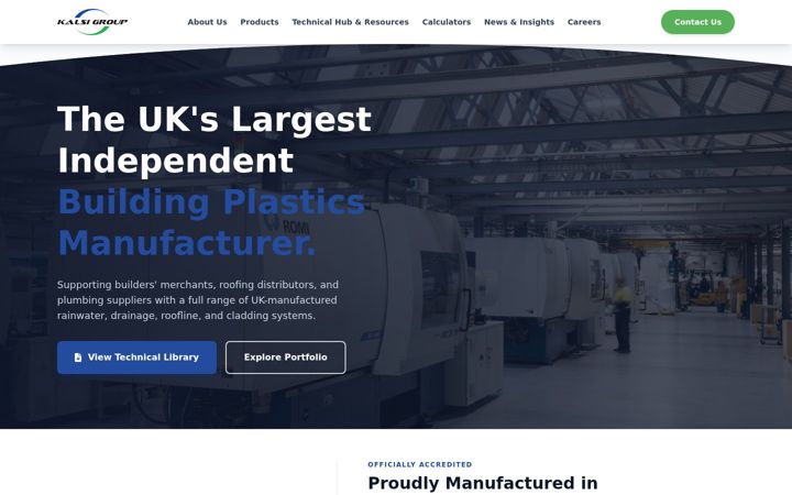 Screenshot of kalsiplastics.co.uk