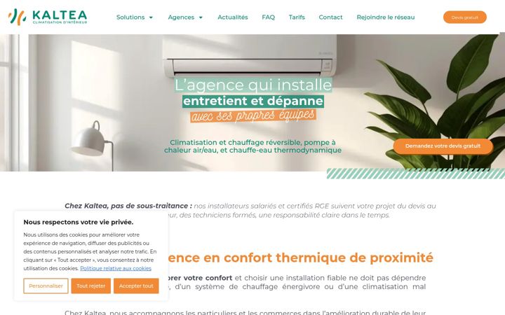 Screenshot of kaltea.fr