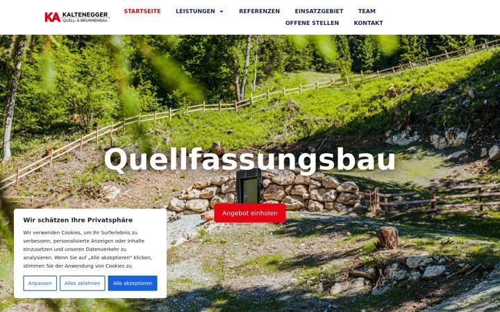 Screenshot of kaltenegger-brunnenbau.at