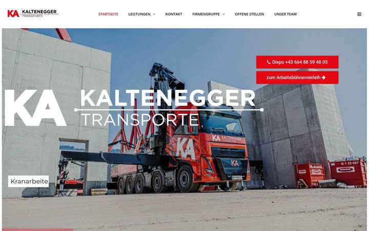 Screenshot of kaltenegger-transporte.at