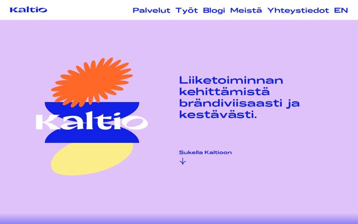 Screenshot of kaltiocreative.com