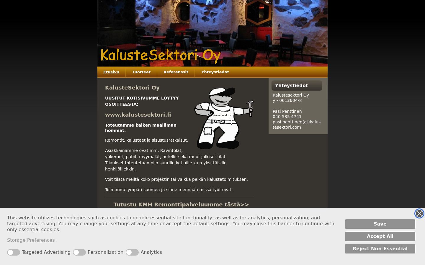 Screenshot des Einwilligungsbanners vor jeglicher Interaktion