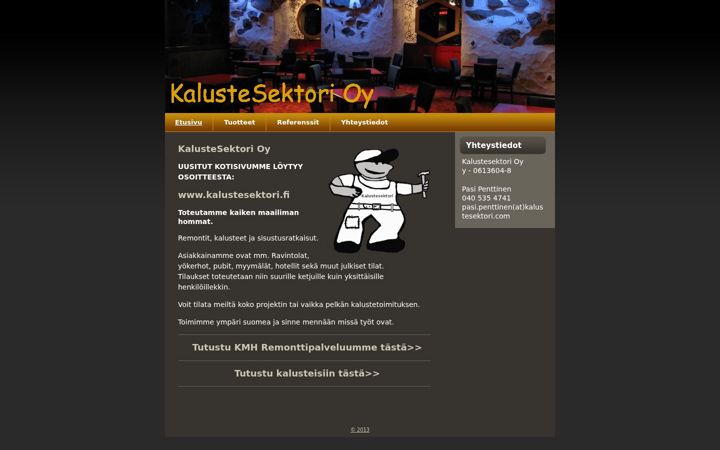 Screenshot of kalustesektori.com