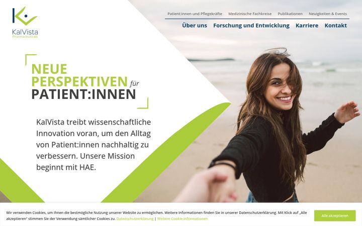 Screenshot of kalvista.de