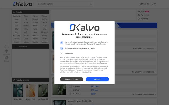 Screenshot of kalvo.com