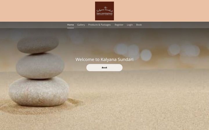 Screenshot of kalyanasundari.com